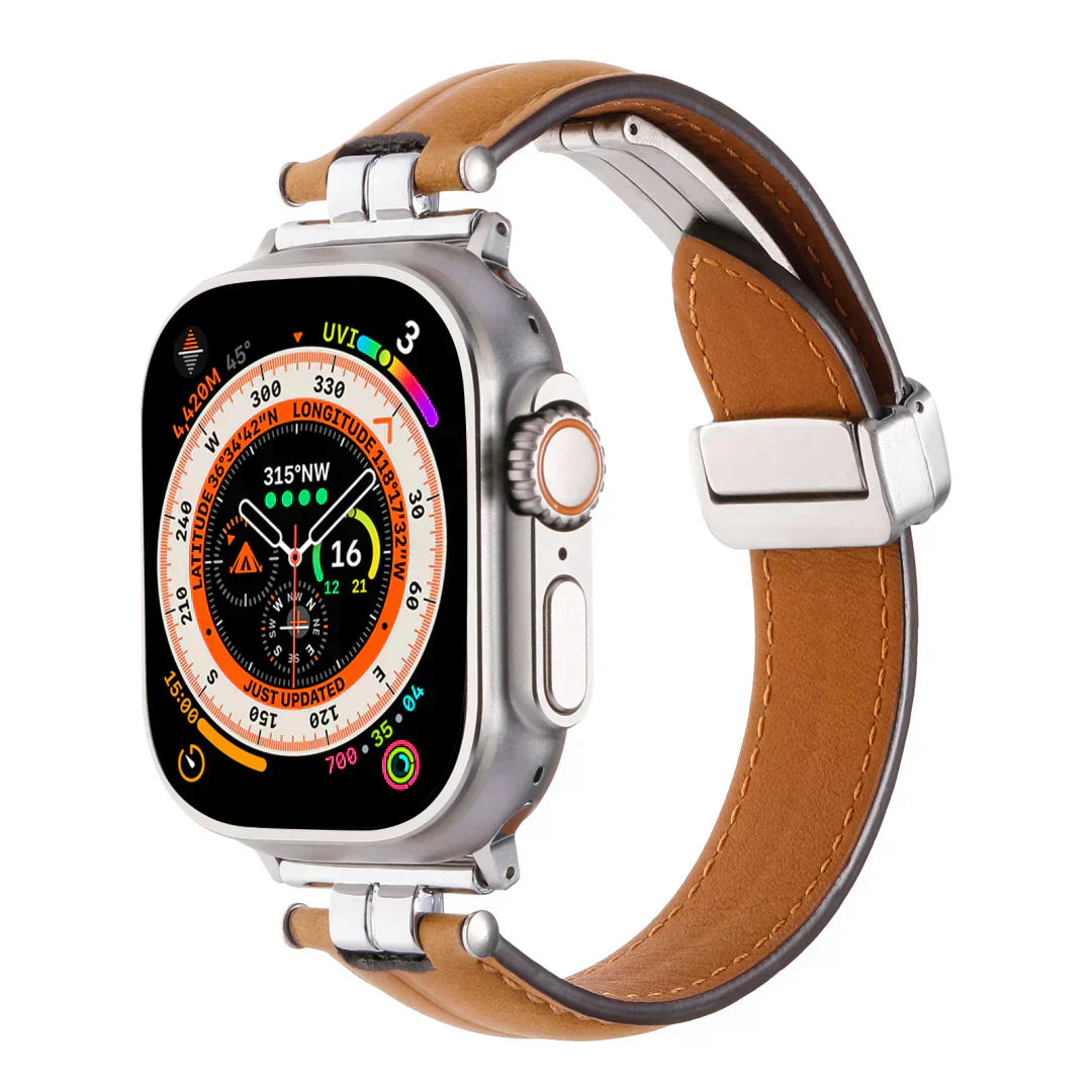 Durable Genuine Leather Strap for Apple Watch