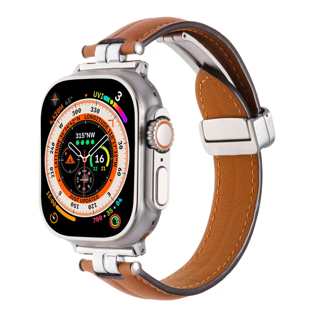 Durable Genuine Leather Strap for Apple Watch