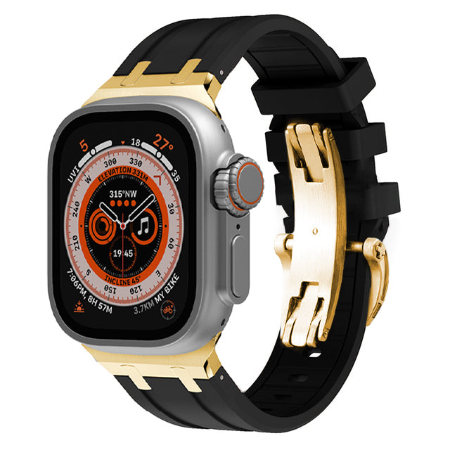 Strong Rubber Watch Band With Safe Clasp
