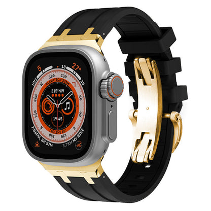 Strong Rubber Watch Band With Safe Clasp
