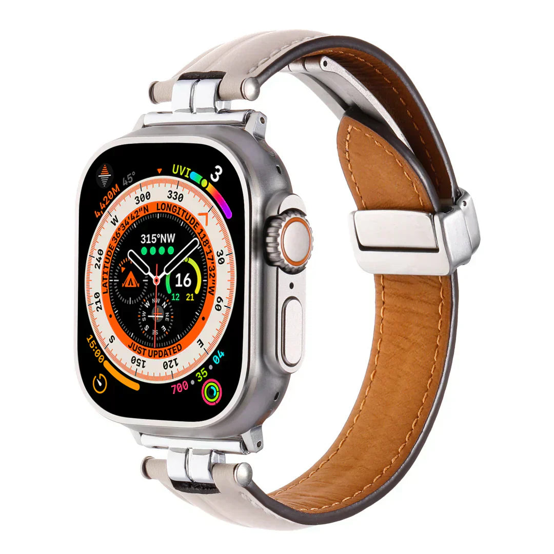 Durable Genuine Leather Strap for Apple Watch