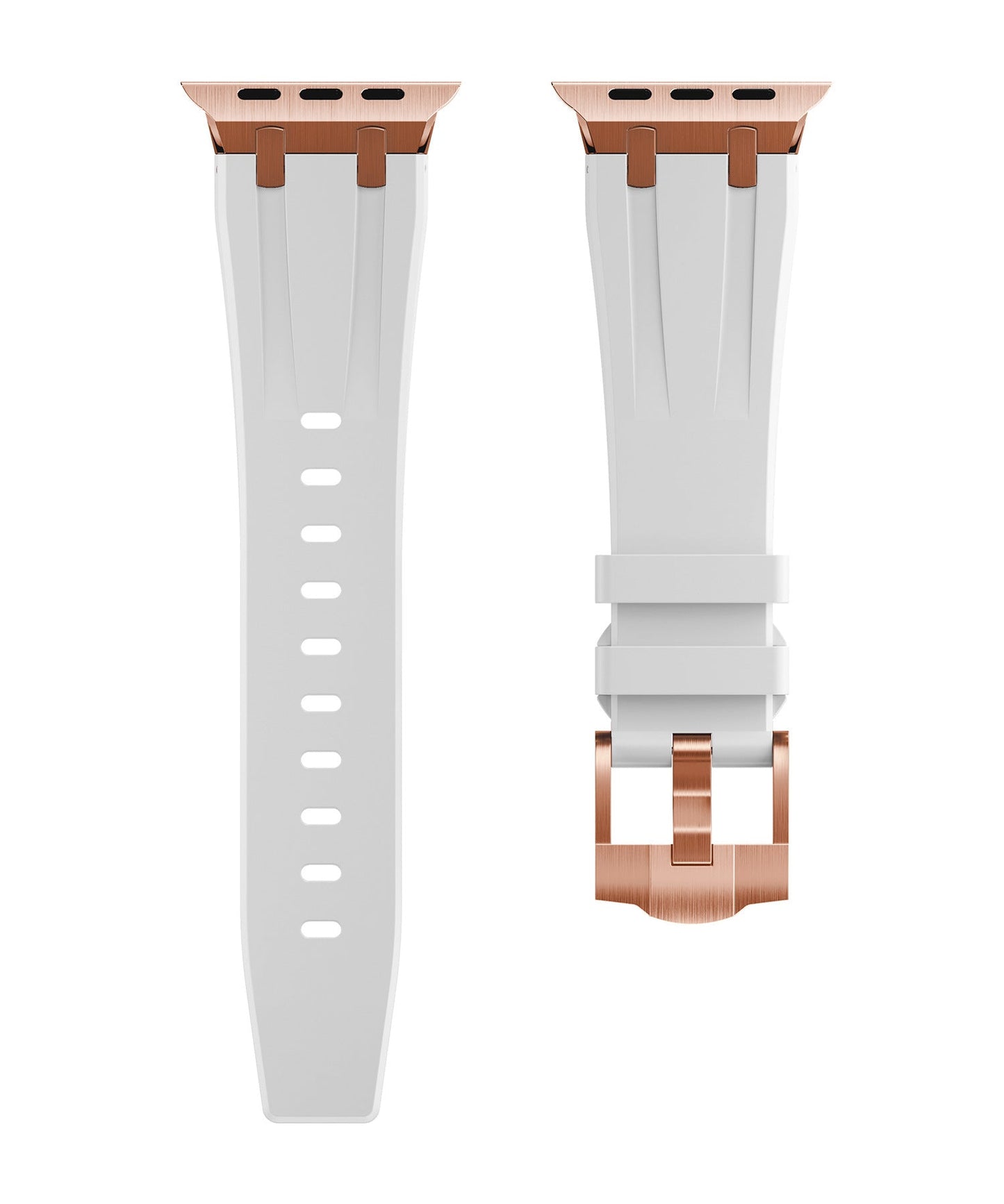 Strong Waterproof Apple Watch Band With Silver Buckle