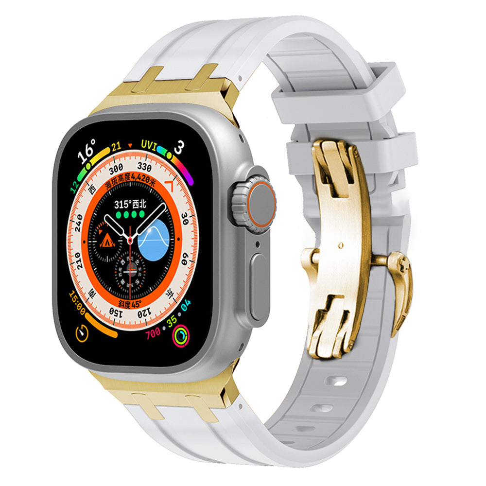 Strong Rubber Watch Band With Safe Clasp