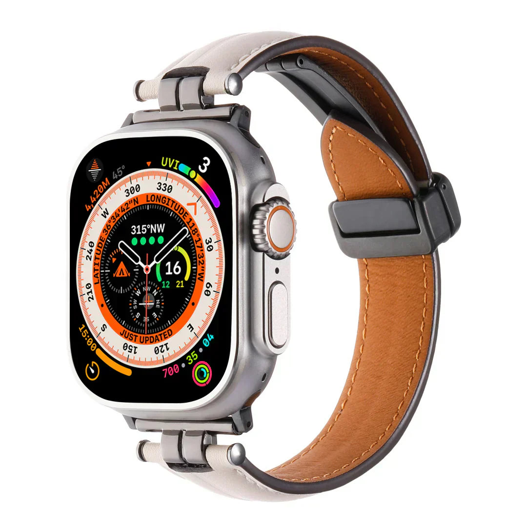 Durable Genuine Leather Strap for Apple Watch