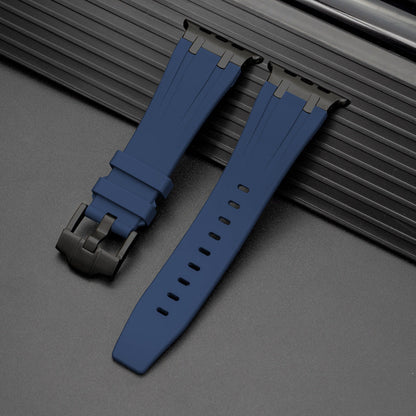 Strong Waterproof Apple Watch Band With Silver Buckle