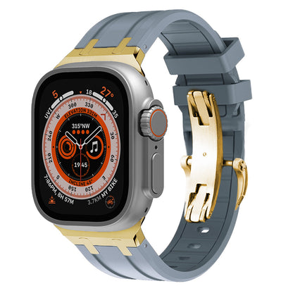 Strong Rubber Watch Band With Safe Clasp