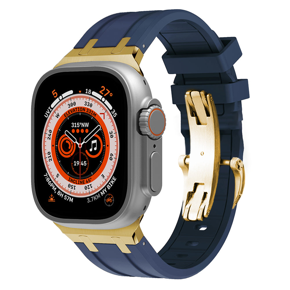 Strong Rubber Watch Band With Safe Clasp