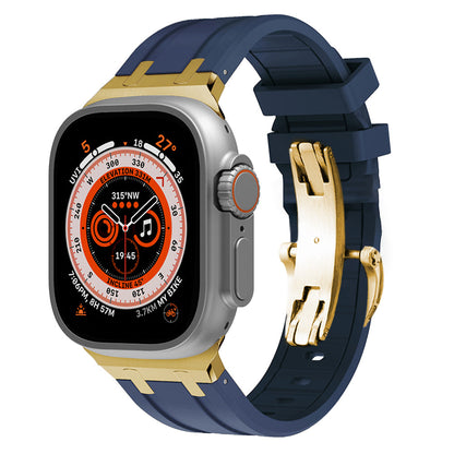 Strong Rubber Watch Band With Safe Clasp
