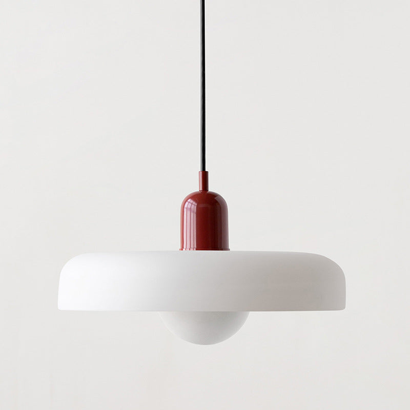 Vibrant Pendant Light With Adjustable Metal Arm