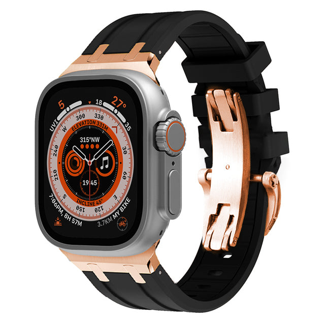 Strong Rubber Watch Band With Safe Clasp