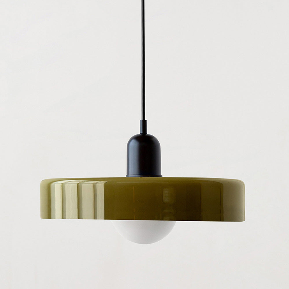 Vibrant Pendant Light With Adjustable Metal Arm