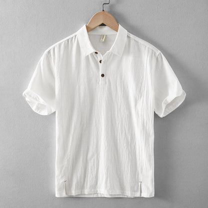 Men's Breathable Short Sleeve Polo Shirt Casual Top