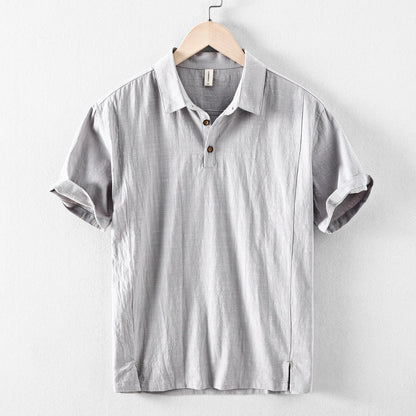 Men's Breathable Short Sleeve Polo Shirt Casual Top