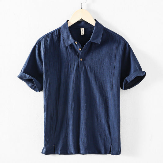 Men's Breathable Short Sleeve Polo Shirt Casual Top - OutfitLondon
