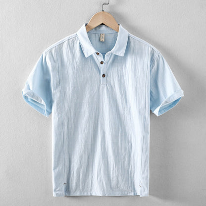 Men's Breathable Short Sleeve Polo Shirt Casual Top
