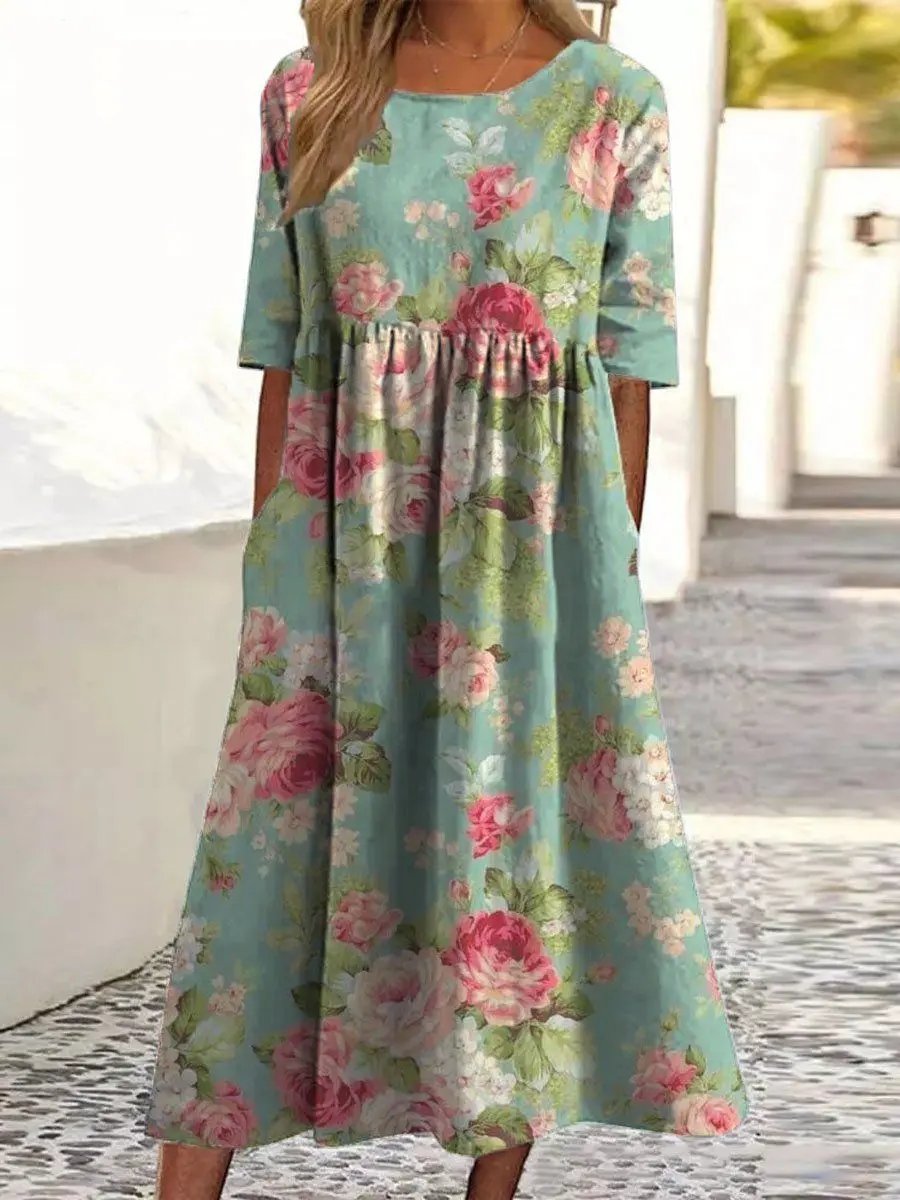 Casual Knee Length Dress | Easy Daily Wear Style