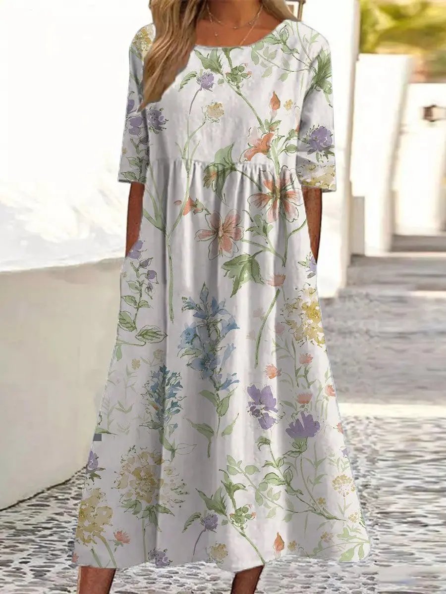 Casual Knee Length Dress | Easy Daily Wear Style