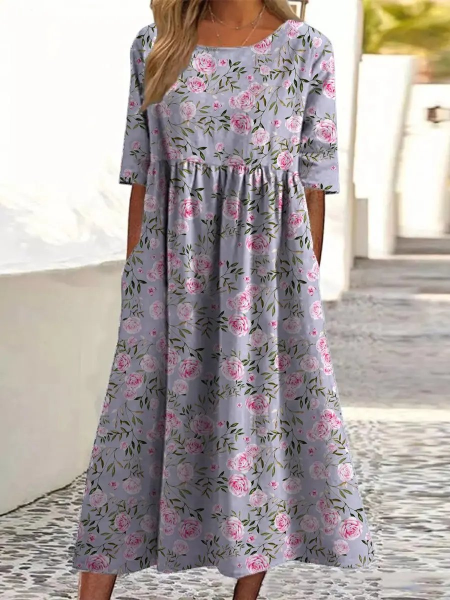 Casual Knee Length Dress | Easy Daily Wear Style