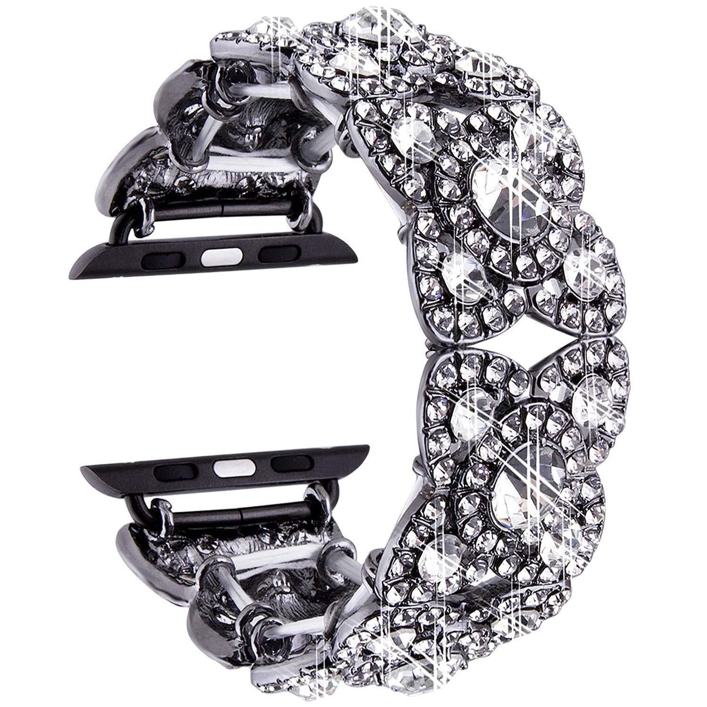 Pretty Flower Metal Apple Watch Strap