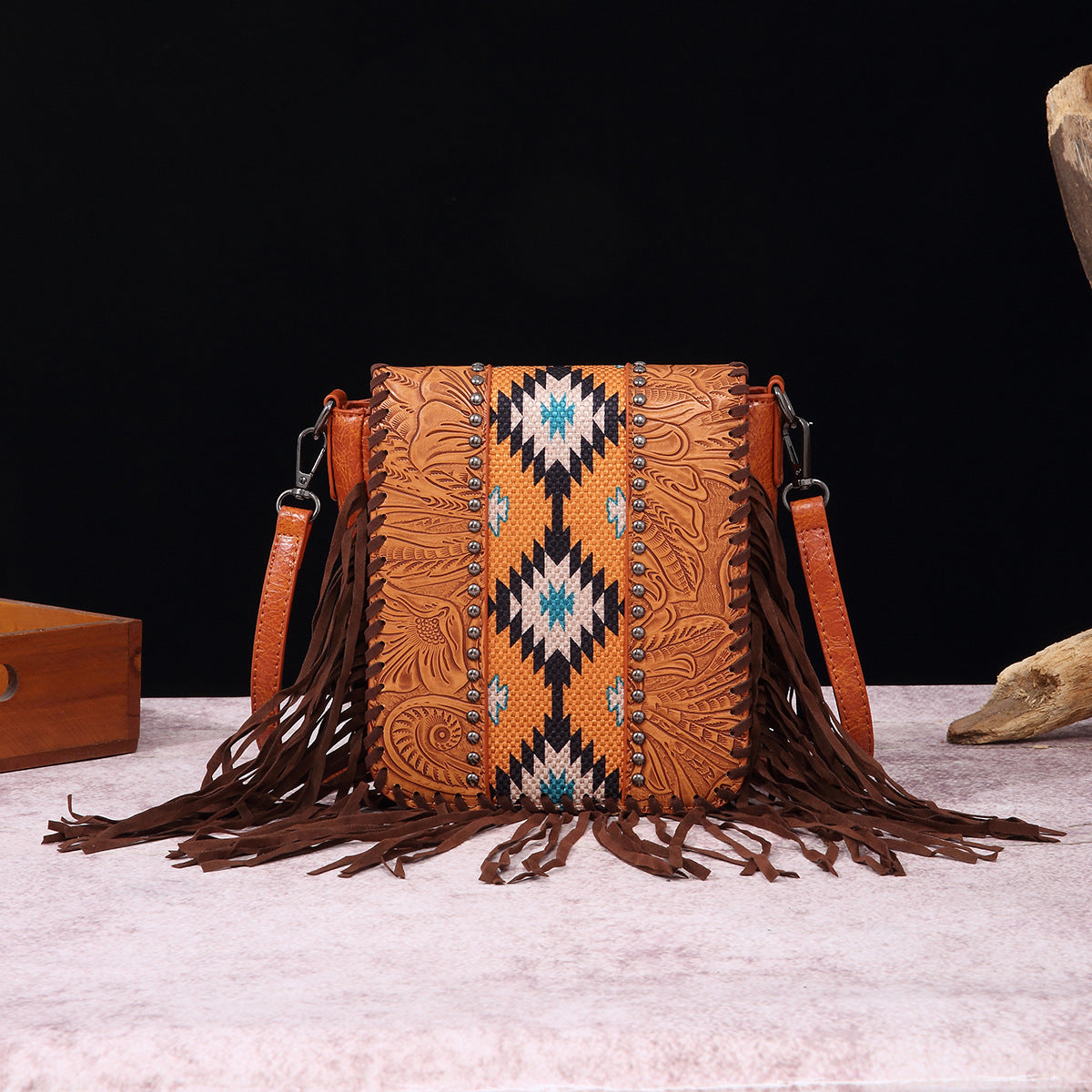 Chic Studded Crossbody Purse