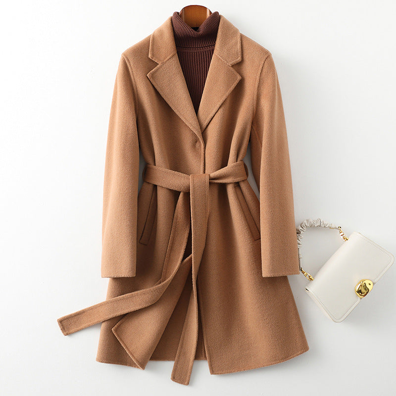 Casual Open Front Winter Coat - OutfitLondon