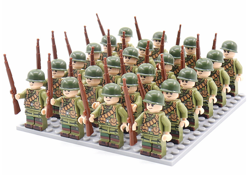 Historic War Military Building Brick Set Figures