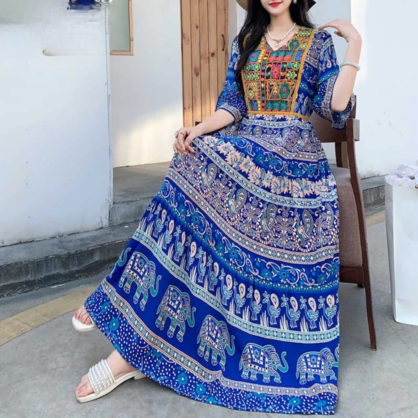 Women's Summer Floral Long Sundress