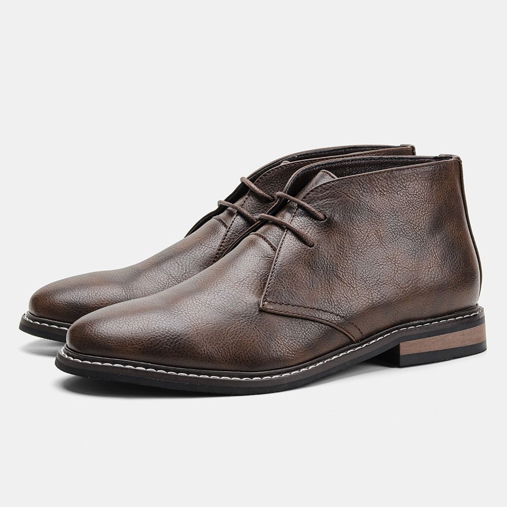 Stylish Genuine Leather Ankle Boots - OutfitLondon