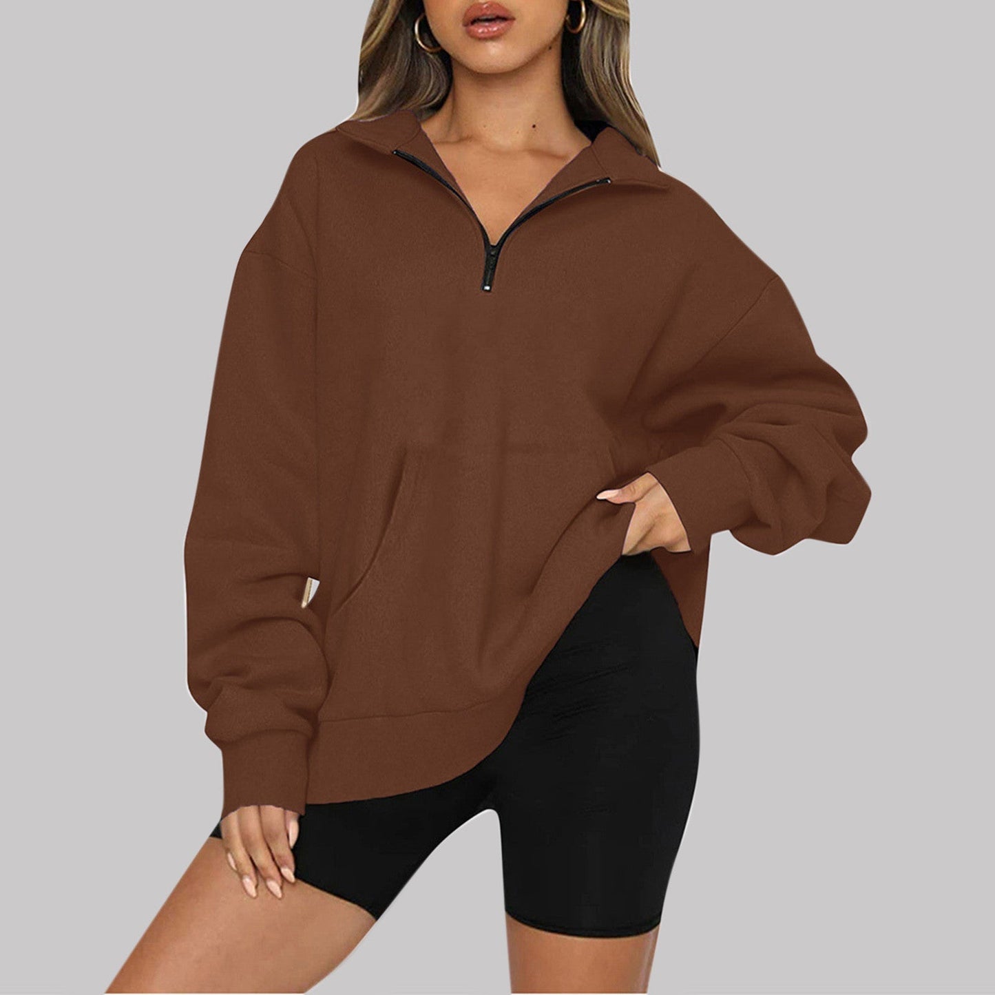 Cozy Fleece Lined Winter Sweatshirt