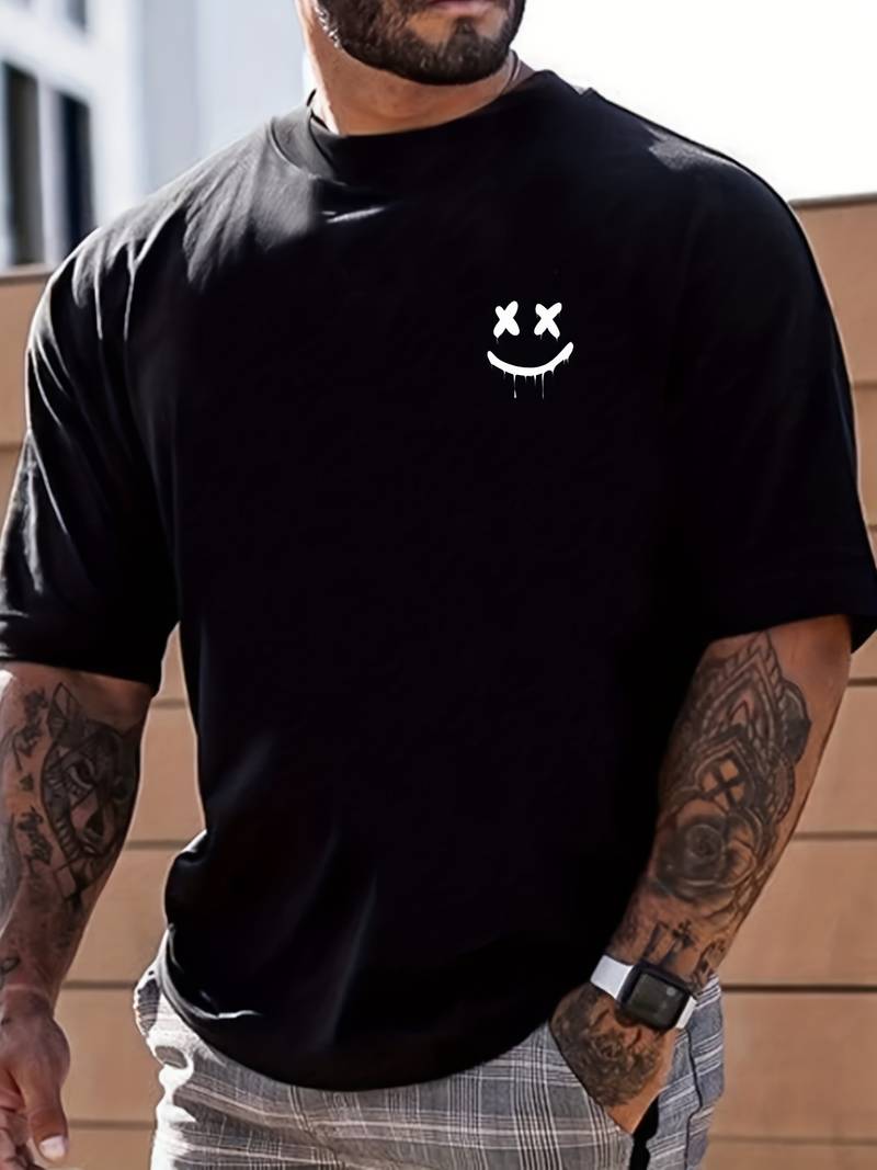Casual Tee with Fun Brandon Graphic Print - OutfitLondon