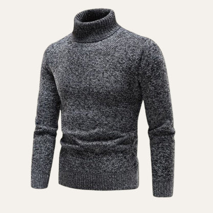 Warm Merino Wool Turtleneck Sweater for Men