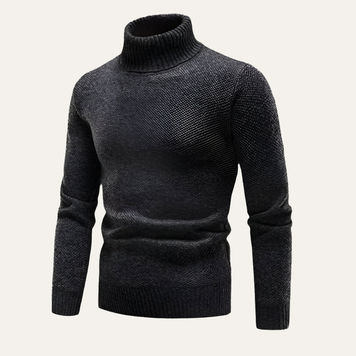 Warm Merino Wool Turtleneck Sweater for Men