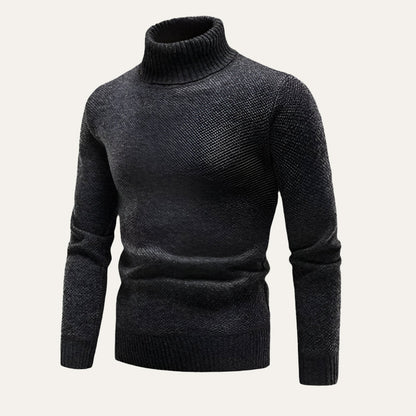 Warm Merino Wool Turtleneck Sweater for Men
