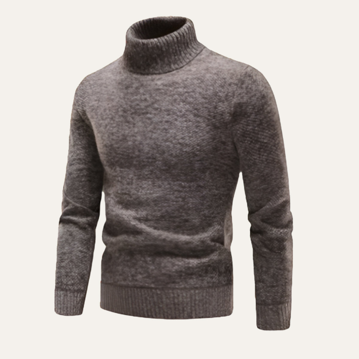 Warm Merino Wool Turtleneck Sweater for Men