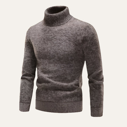 Warm Merino Wool Turtleneck Sweater for Men