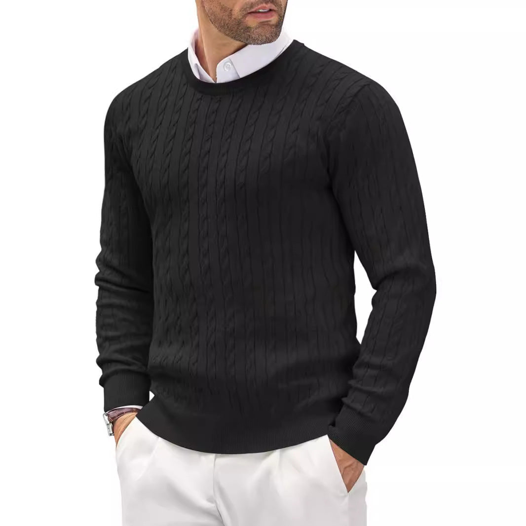 Men's Classic Fit Premium Crew Neck Pullover Sweater