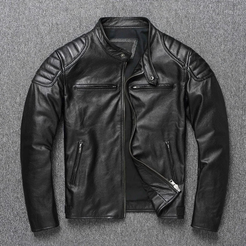 Real Leather Fur Lined Pilot Jacket