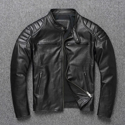 Real Leather Fur Lined Pilot Jacket