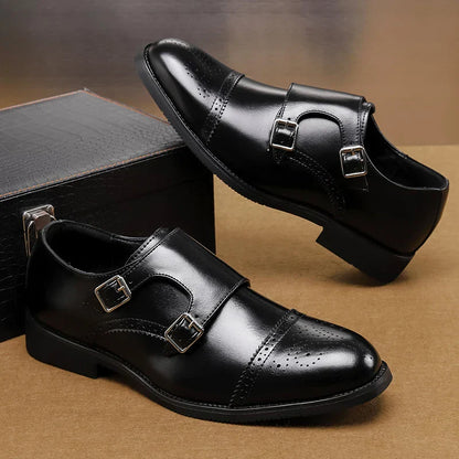 Luxury Double Buckle Dress Shoes