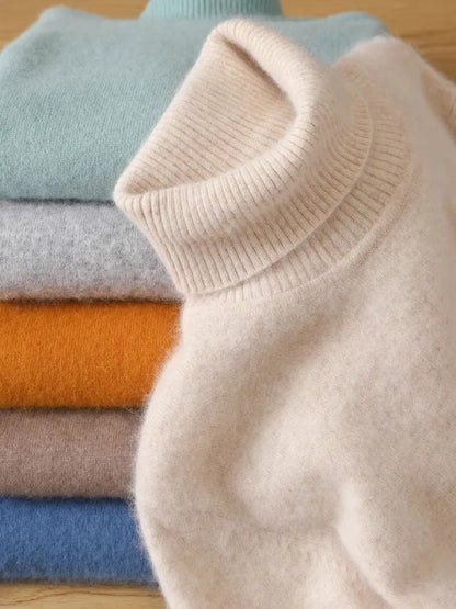 Premium Warm Crew Neck Cashmere Sweater for Men - OutfitLondon