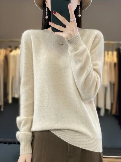 Soft Women's Merino Wool Crew Sweater
