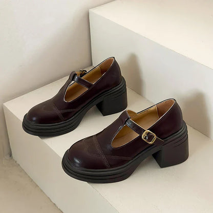 Elegant Strap Mary Jane Pumps