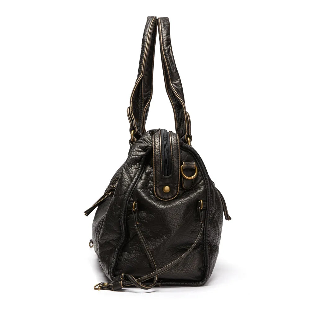 Elegant Women's Leather Tote Handbag