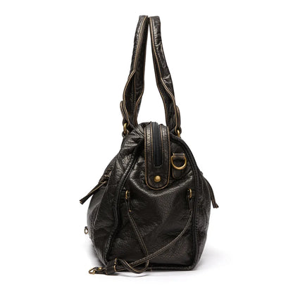 Elegant Women's Leather Tote Handbag
