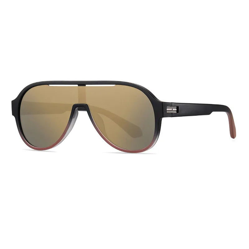 Mens Polarized Sunglasses Blue Mirror TR90 Frame UV Protection
