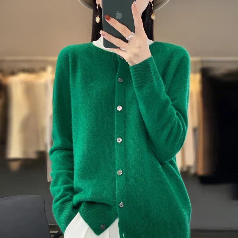 Cozy Women's Merino Wool Crew Sweater