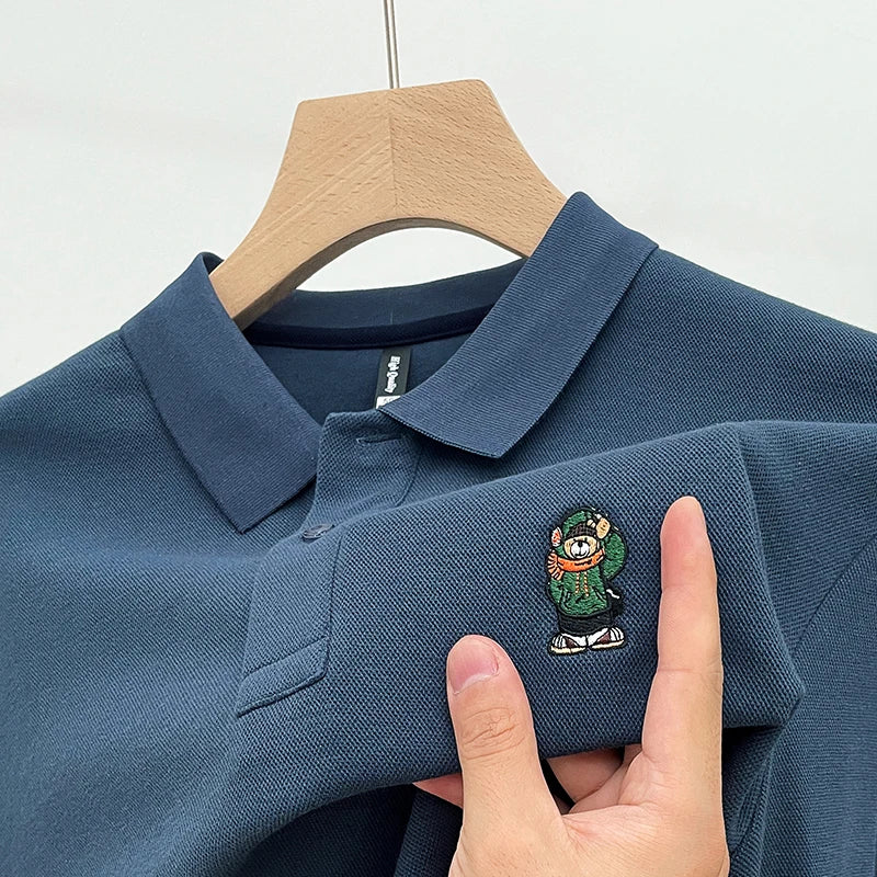 Relaxed Fit Mens Classic Polo Tee Shirt