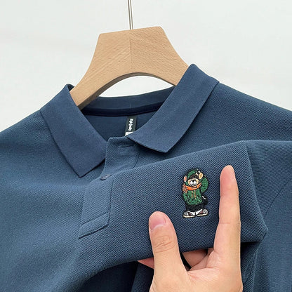 Relaxed Fit Mens Classic Polo Tee Shirt