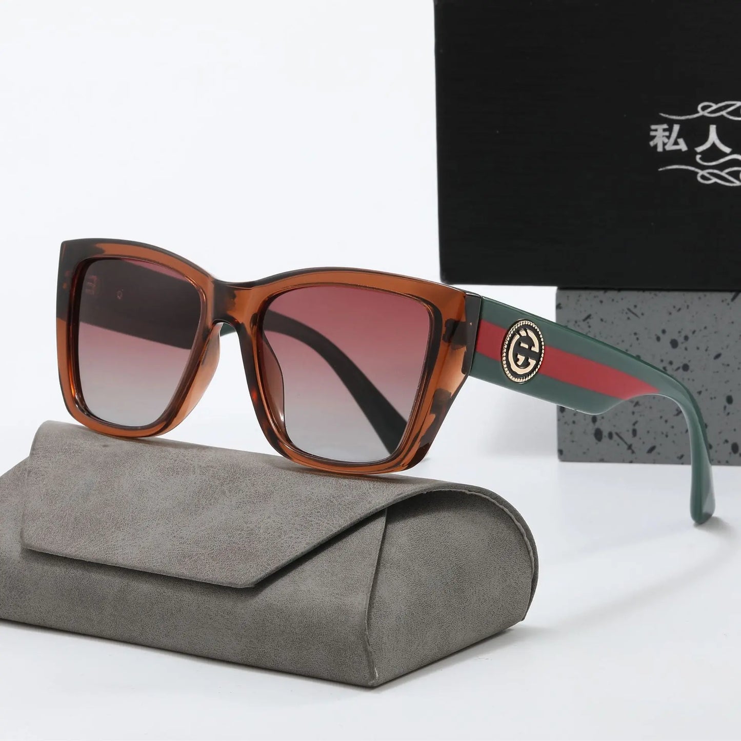 Vintage Round Frame Shade Sunglasses