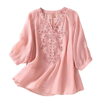 Comfortable Loose Fit Ladies Cotton Shirt